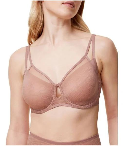 Triumph Signature Sheer Underwired Minimiser Bra - Toasted almond - 12F