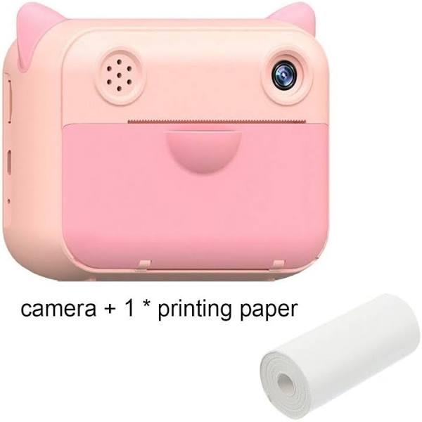 Vibe Geeks USB Rechargeable Children Instant Printing Camera 1080P 2.4 Inch Screen