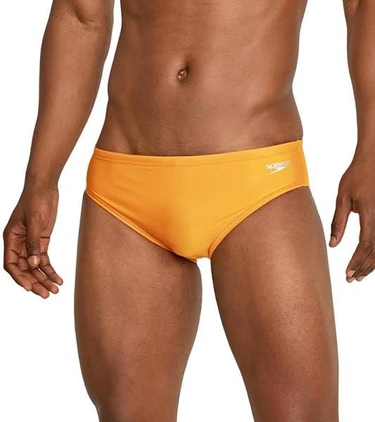 Speedo Vibe Men's Solid One Brief Swimsuit - Radiant Yellow 34 - Swimoutlet.com