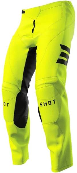 Shot Draw Escape Motocross Pants, Yellow, Size 32 for Men