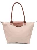 Longchamp - large Le Pliage shoulder bag - women - Polyamide - One Size - Neutrals