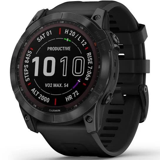 Garmin Fenix 7x Sapphire Solar - Black DLC Titanium