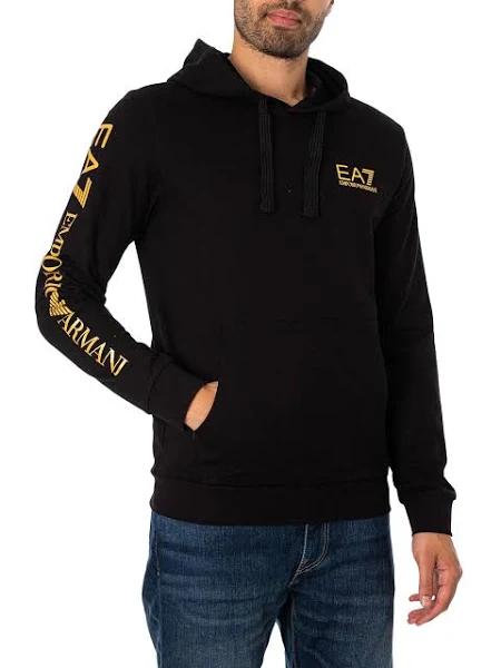 EA7 Gold Logo Sweatshirt Black XXL