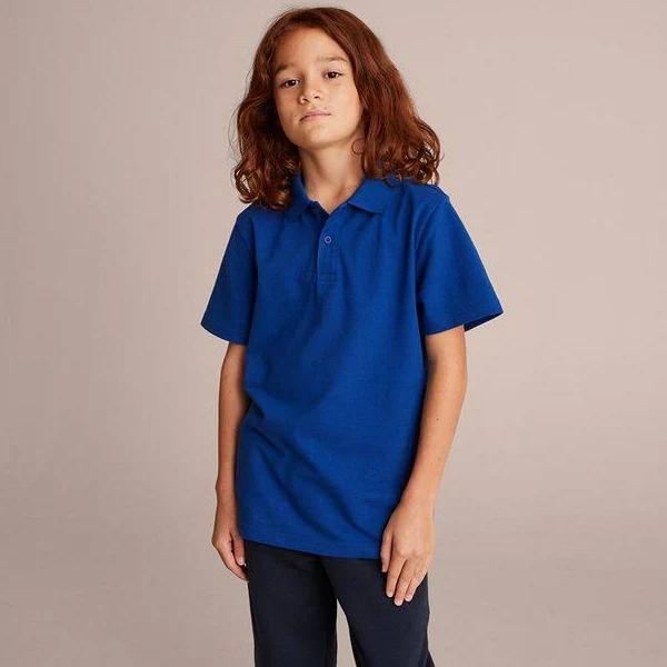 Short Sleeve School Polos | Blue | Size 14 by Target Youth