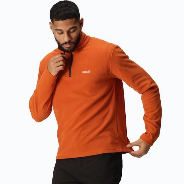 Mens Regatta Orange Thompson Half Zip Fleece