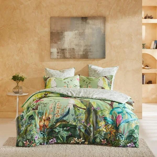 Logan & Mason Aviary Quilt Cover Set Green