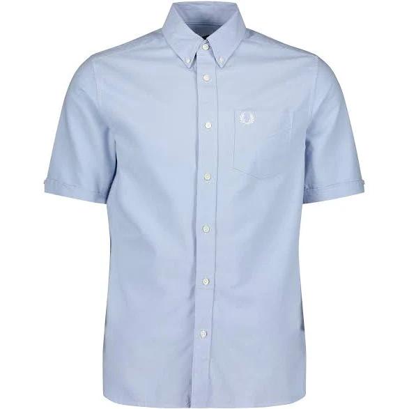 Fred Perry Oxford Shirt - Light Smoke S