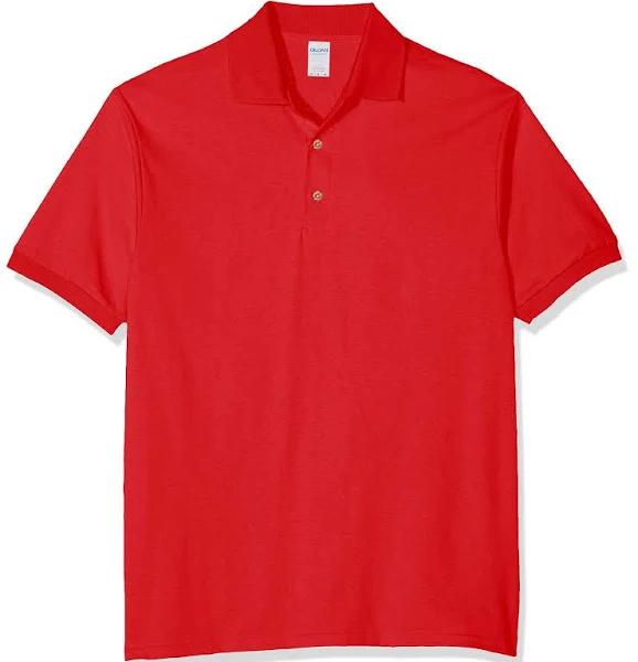 Gildan 8800 Adult DryBlend Jersey Polo Red - Size: XL Colour: Red, Siz