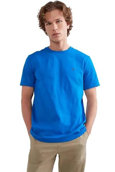 Tommy Hilfiger Men's Nantucket Flag Short Sleeve Tee / T-Shirt / Tshirt - Bio Blue