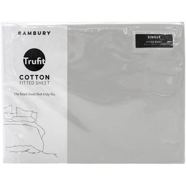 Bambury TruFit Fitted Sheet Silver King