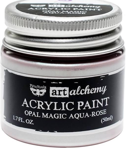 Finnabair Art Alchemy Acrylic Paint - Opal Magic Aqua-Rose