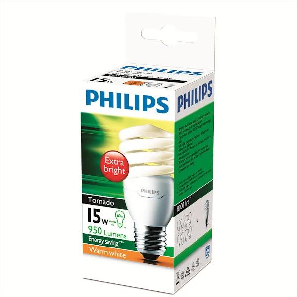 Philips Tornado Globe CFL 15W ES Warm White