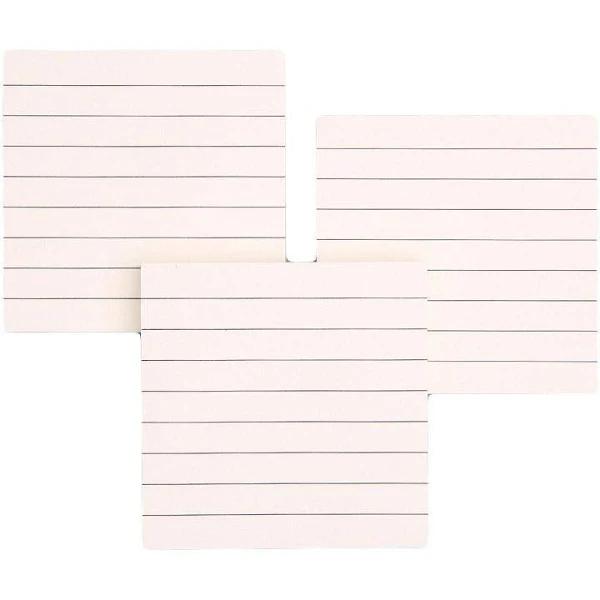 20pcs Creative Sticky Notes Tearable Square Note Pads for Students and Office Note-25pcs-Line-White