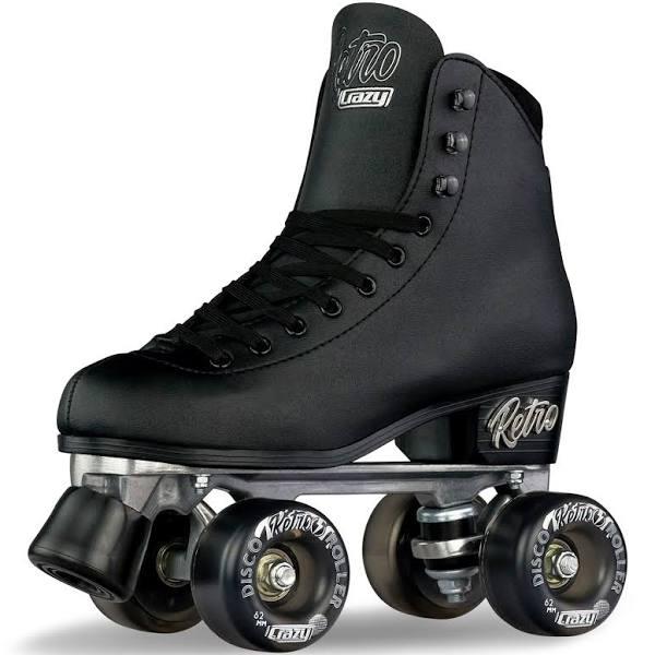 Crazy Retro Roller Skates Black - EU38 | Mens 6 | Ladies 7