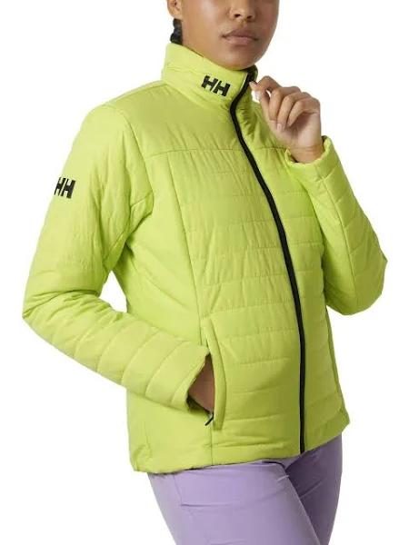 Helly Hansen Womens Sailing W Crew Insulator Jacket 2.0, Sunny Lime - 379 Sunny Lime | Size XL