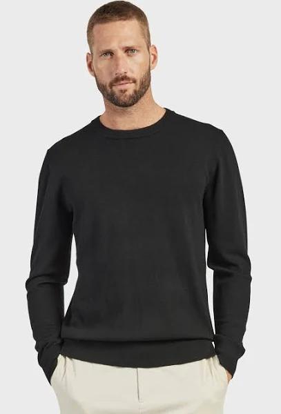 Academy Brand Academy Merino Crew in Black, Size XS