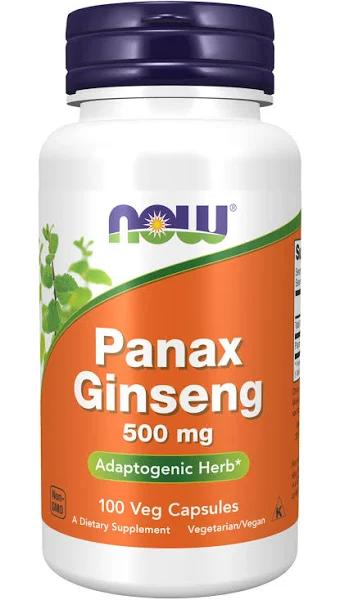 Now Foods Panax Ginseng 500 MG Capsules 100