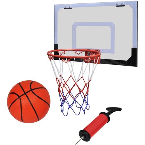 vidaXL Indoor Mini Basketball Hoop Set With Ball and Pump