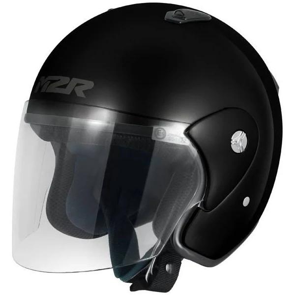 M2R 290 - Black Road Motorcycle Helmet