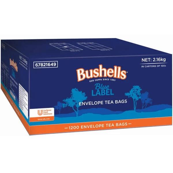 Bushells Blue Label Envelope Tea Bags Carton 1200