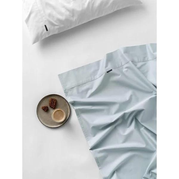 Linen House Augusta Flat Sheet (Pale Blue) - King