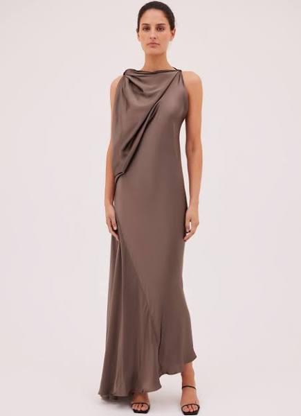 Bianca Spender Bronze Silk Roma Gown 2 Bronze AU727328