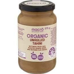 Macro Organic Unhulled Tahini Spread 375g