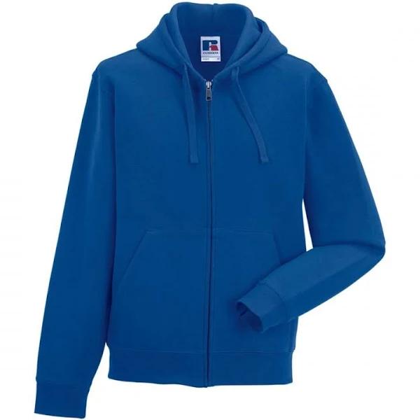 Russell Collection Authentic Zipped Hoodie Bright Royal Size: L Colour