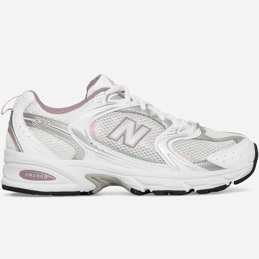 New Balance 530 Trainers, Grey Silver White - 45