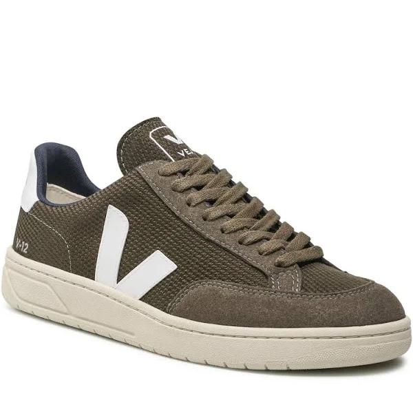 Veja V-12 B-Mesh Olive/ White