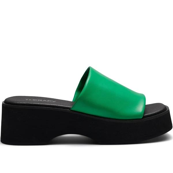 Therapy Shoes Naomi Fern | Women's Sandals | Slides | Platform 7 / ForestGreen