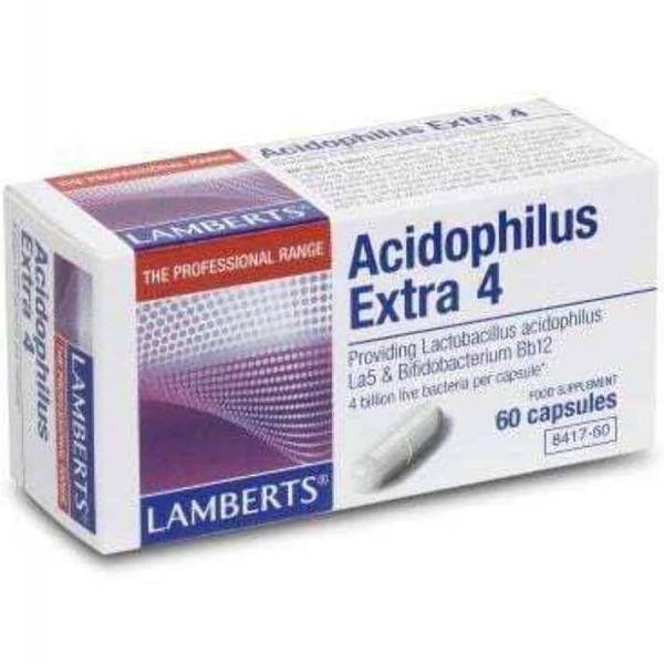 Lamberts Acidophilus Extra 4 Capsules 60 (8417-60)