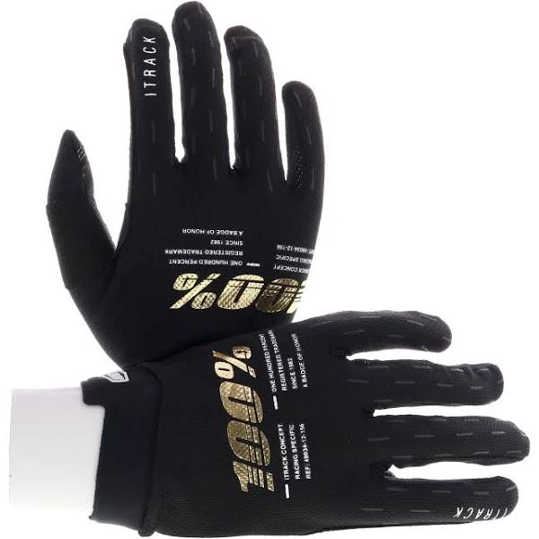 100 Percent iTrack Gloves Black