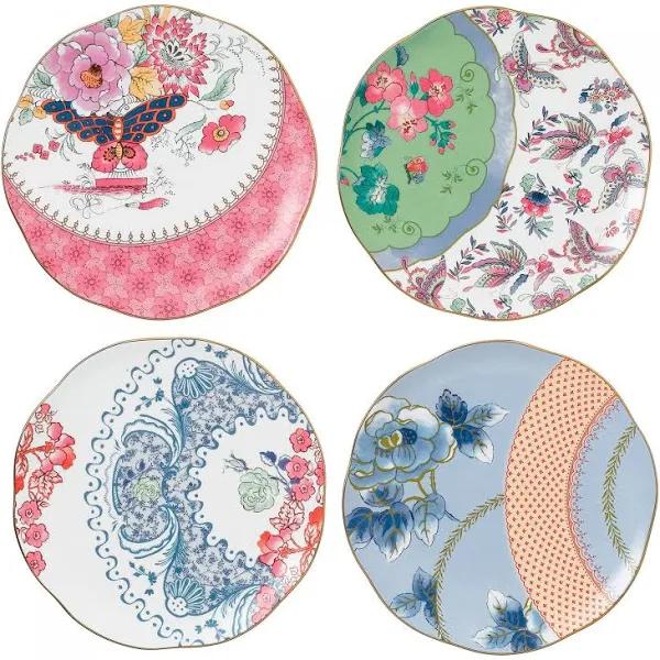 Wedgwood - Butterfly Bloom - Set of 4 Plates - 20cm