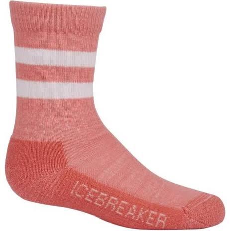 Icebreaker Hike Light Crew Kids Socks - TULIP/GLOW - M