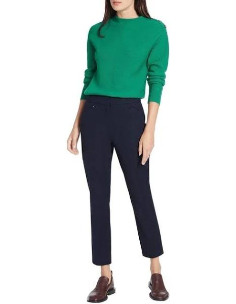 David Lawrence Sarah Compact Cotton Pant in Blue 6