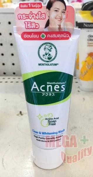 Mentholatum Acnes Anti-Bacterial Clear & Whitening Face Wash 50 G