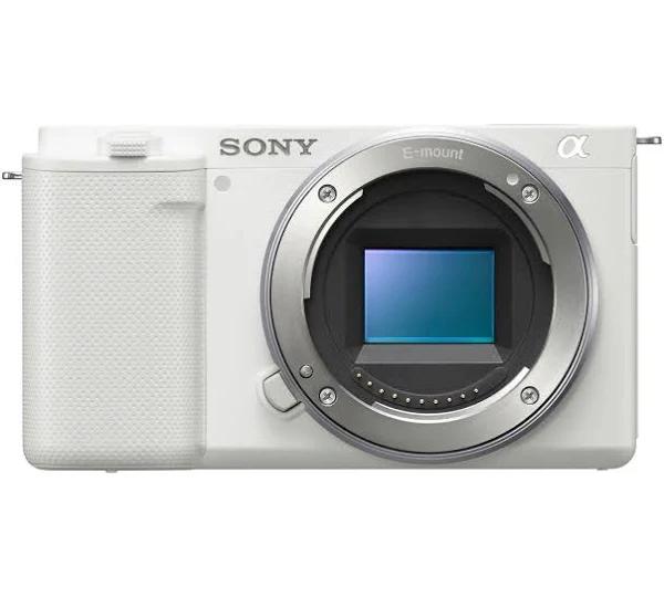 Sony ZV E10 Mirrorless Camera Body (White)