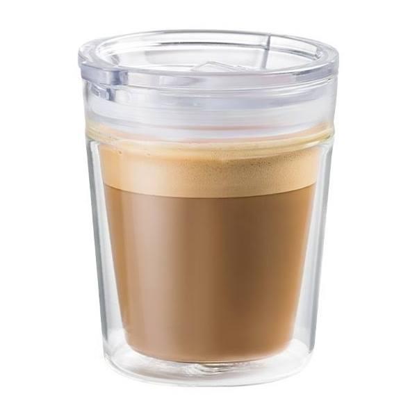 Barista Double Walled Glass Travel Coffee Cup 250ml