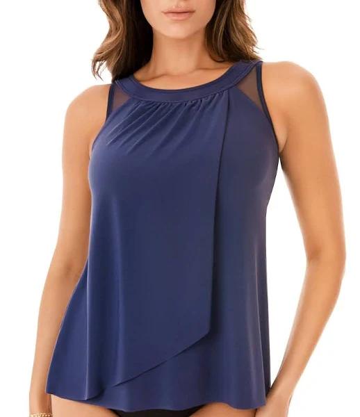 Miraclesuit Women's Illusionist Ursula Tankini Top - Midnight - Swimoutlet.com