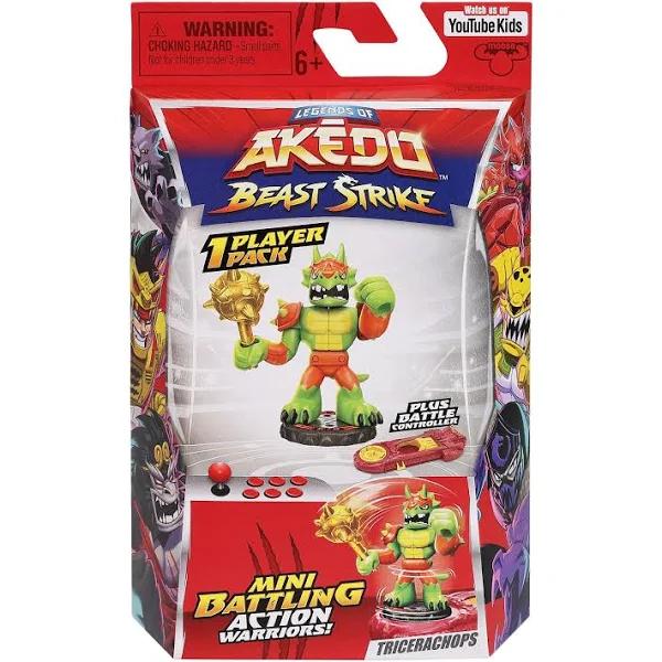 Akedo Beast Strike Tricerachops S5 Single Pack