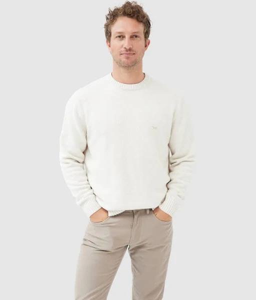 Rodd & Gunn Gunn Crew Knit in Beige L