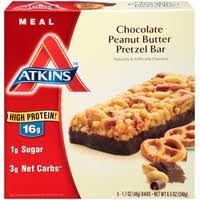 Atkins Protein Meal Bar Chocolate Peanut Butter Pretzel 5 Bars