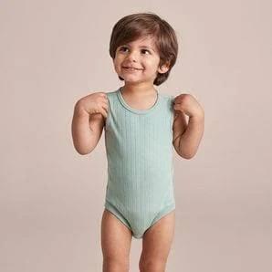 Organic Cotton Pointelle Bodysuit | Green | Size 3-6 Months by Target