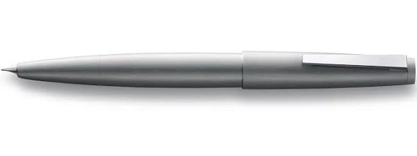 Lamy 2000 Stainless Steel Fountain Pen - Oblique Medium