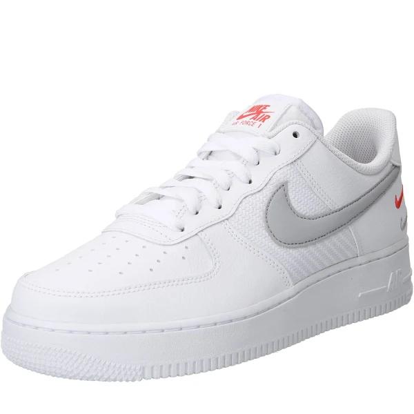 Nike Air Force 1 '07 White/Wolf grey-picante Red FD0666-100 Men's