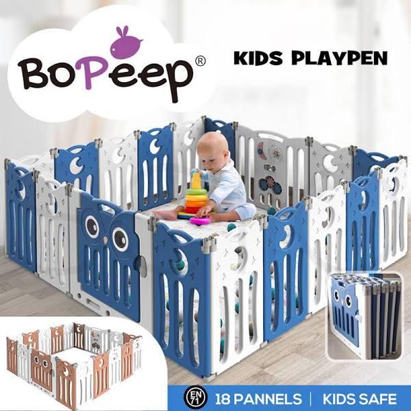 Bopeep Kids Baby Playpen Foldable Child Safety Gate Toddler Fence 18