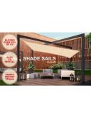 Wallaroo Square Shade Sail Sand : 4m x 4m