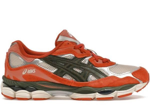 ASICS Gel-NYC Oatmeal Forest Green Orange