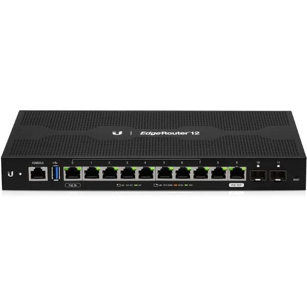 Ubiquiti EdgeRouter 12 10-Port Gigabit Router With PoE (ER-12)